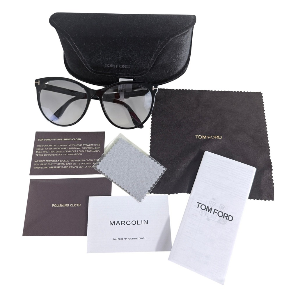 Tom Ford Sunglasses Cat Eye Maxim Womens Black FT0787-01B-59 Made in Italy
